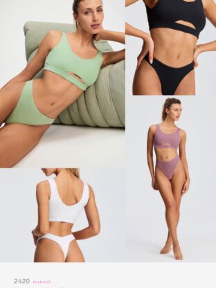 CONJUNTO DE ALGODÓN Y LYCRA DOBLE Y LESS BRIGITTE - Cod 2420