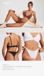 CONJUNTO DE ALGODÓN Y LYCRA TRIÁNGULO Y LESS REGULABLE BRIGITTE - Cod 2428