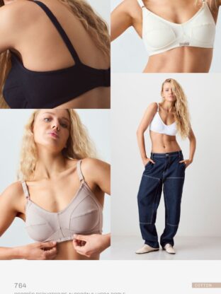 CORPIÑO REDUCTOR DE ALGODÓN Y LYCRA DOBLE BRIGITTE - Cod 764
