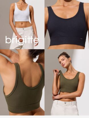 TOP DE MORLEY REFORZADO CON ALGODÓN Y LYCRA INTERNO BRIGITTE - Cod B64