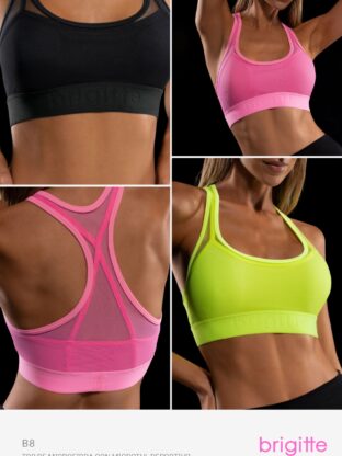 TOP DE MICROFIBRA CON MICROTUL DEPORTIVO BRIGITTE - Cod B8