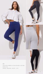 CALZA DE ALGODÓN Y LYCRA CON DOBLE CINTURA BRIGITTE - Cod G5