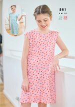 CAMISÓN DE NENA ESTAMPADO CON VOLADOS EMMY - Cod 561