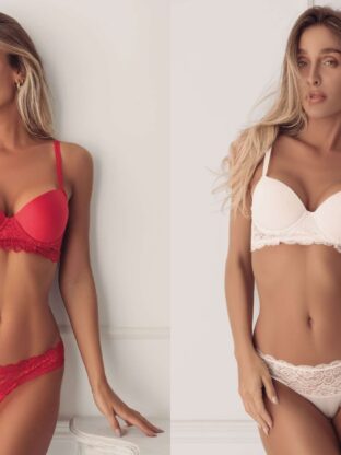 CONJUNTO TAZA SOFT CON BASE ANCHA MICROFIBRA CON PUNTILLA CON LESS FAIRUZ - Cod 2051