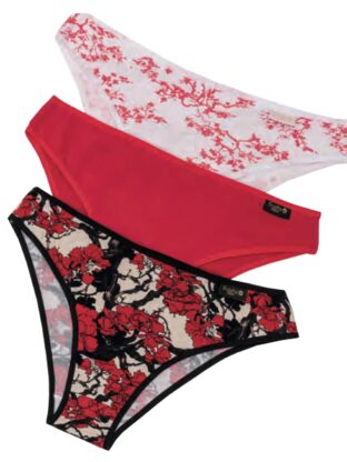 PACK X 3 DE VEDETINA DE ALGODÓN Y LYCRA ESTAMPADO JAPAN FRASHE - Cod 5008