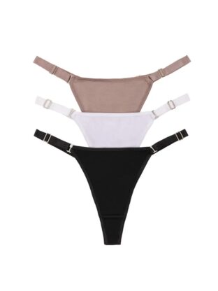 PACK X 3 DE TANGA DE ALGODÓN Y LYCRA CON BRETEL ANCHO  FRASHE - Cod 5019