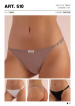 PACK X 3 DE TANGAS DE ALGODÓN Y LYCRA  FRASHE - Cod 510