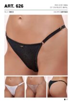 PACK X 3 DE TANGA DE MICROFIBRA CON RELIEVE ANIMAL FRASHE - Cod 626