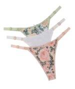 PACK X 3 DE TANGA CAVADA DE MICROFIBRA SUBLIMADA. BRETEL ANCHO FRASHE - Cod 651