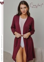 LÍNEA COMFORT. BATA SALTO DE CAMA GEORGETTE - Cod 414
