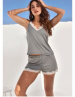 LÍNEA SWEET. PIJAMA MUSCULOSA BRETEL Y SHORT. MODAL SOFT GEORGETTE - Cod 435E