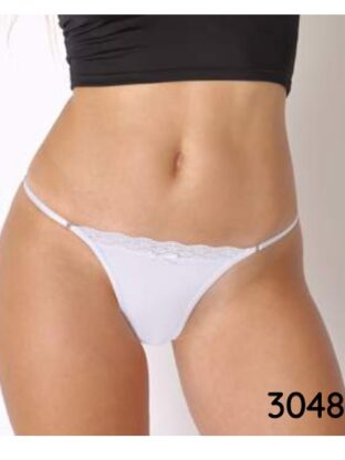 PACK X 2 TANGAS EN ALGODÓN/LYCRA Y PUNTILLA LADY JANE - Cod 3048
