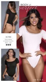 BODY DE MORLEY CON DETALLE DE PUNTILLA. LARA - Cod 7450