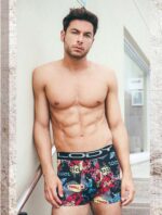 BÓXER DE ALGODÓN Y LYCRA ESTAMPADO LODY MEN - Cod 963E