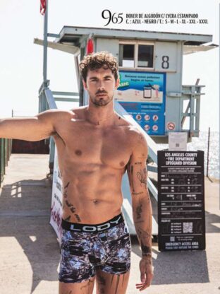 BÓXER DE ALGODÓN Y LYCRA ESTAMPADO LODY MEN - Cod 965E