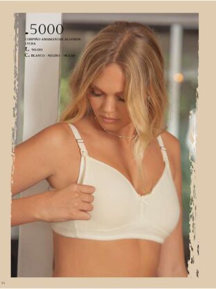 CORPIÑO AMAMANTAR  ALGODÓN LYCRA   LODY - Cod 5000