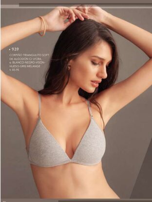 CORPIÑO TRIÁNGULO SOFT ALGODÓN LYCRA   LODY - Cod 939
