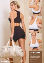 TOP DEPORTIVO CON TAZA DESMONTABLE Y ELÁSTICO POLISAP MOZIONE - Cod 6226