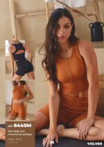 TOP LARGO CON RECORTES DE POLISAP MOZIONE - Cod 6440