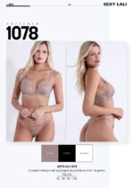 CONJUNTO TRIÁNGULO SEGUNDA PIEL DE PUNTILLA Y LESS SEXY LALI - Cod 1078