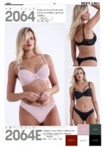 CONJUNTO TAZA HUECA DE MICROFIBRA Y PUNTILLA CON COLALESS SEXY LALI - Cod 2064