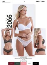 CONJUNTO TAZA SOFT DE PUNTILLA Y CULOTELESS SEXY LALI - Cod 2065