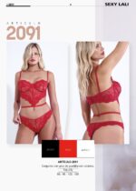 CONJUNTO CON ARCO DE PUNTILLA CON COLALESS  SEXY LALI - Cod 2091