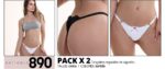 PACK X 2 TANGALESS REGULABLE DE ALGODÓN SEXY LALI - Cod 890