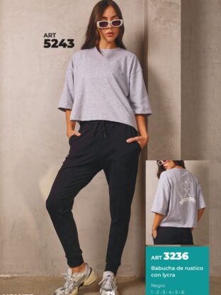 BABUCHA DE RÚSTICO CON LYCRA SHEDYL - Cod 3236