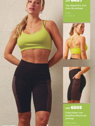 TOP DEPORTIVO CON TIRAS DE POLISAP SHEDYL - Cod 6497