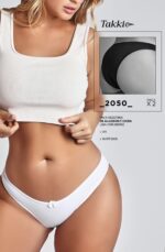 PACK X 2 VEDETINA CON MOÑO DE ALGODÓN Y LYCRA LISA  TAKKI - Cod 2050