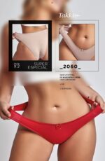 PACK X 2 VEDETINA CON MOÑO DE ALGODÓN Y LYCRA LISA TAKKI - Cod 2060