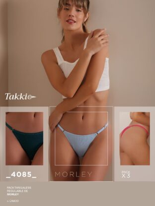 PACK X 3 REGULABLE DE MORLEY DE ALGODÓN TAKKI - Cod 4085