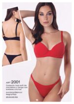 CONJUNTO TAZA SOFT DE MICROFIBRA Y TANGA CON BRETELES ANCHOS UAILEE - Cod 2001