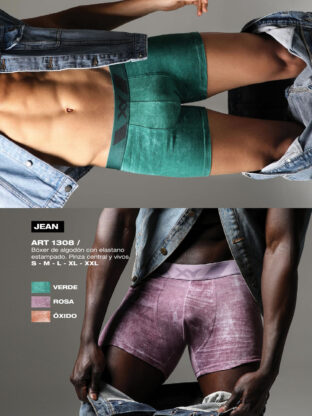 BÓXER DE ALGODÓN Y LYCRA CON PINZA CENTRAL XY - Cod 1308