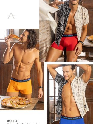 BÓXER ALGODÓN Y LYCRA LISO. ACROBATA - Cod 5063