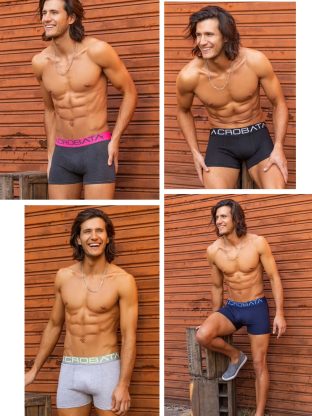 BÓXER ALGODÓN Y LYCRA LISO. ACROBATA - Cod 5086