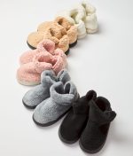 PANTUFLA BOTITA DE PELUCHE PARA DAMA BIANCA SECRETA - Cod 26565