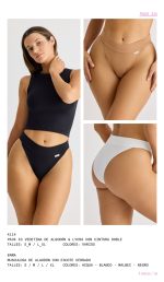 PACK X 3 VEDETINA DE ALGODÓN Y LYCRA CON CINTURA DOBLE BRIGITTE - Cod 4114