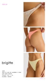 PACK X 3 LESS DE ALGODÓN Y LYCRA CON TIRAS BRIGITTE - Cod 4200