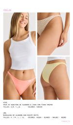 PACK X 3 VEDETINA DE ALGODÓN Y LYCRA CON TIRAS BRIGITTE - Cod 4202
