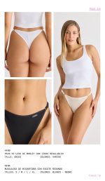 PACK X 3 LESS DE MORLEY CON TIRAS REGULABLES BRIGITTE - Cod 4400