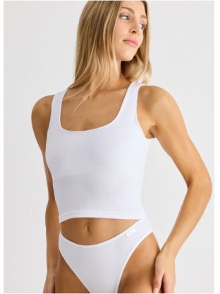 MUSCULOSA DE ESCOTE CUADRADO Y TIRAS ANCHAS BRIGITTE - Cod CALA