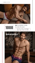 SLIP ALGODÓN Y LYCRA LISO. ELÁSTICO BK COLECTION. BAKHOU - Cod 1008
