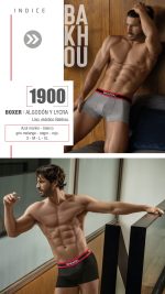 BÓXER CORTO ALGODÓN Y LYCRA LISO. ELÁSTICO BAKHOU NÁUTICO BAKHOU - Cod 1900