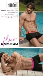 BÓXER ALGODÓN Y LYCRA LISO. ELÁSTICO BAKHOU BÁSICO EN TONOS FLUO BAKHOU - Cod 1901