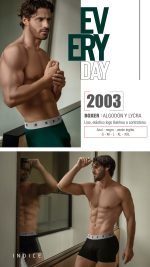 BÓXER ALGODÓN Y LYCRA. LISO. ELÁSTICO LOGO BAKHOU A CONTRATONO. BAKHOU - Cod 2003