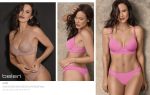 CONJUNTO DE MICROFIBRA Y PUNTILLA. CORPIÑO PUSH UP SOFT. COLALESS BELEN - Cod 3720