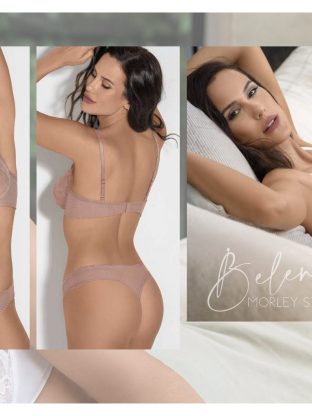 CONJUNTO DE MORLEY Y PUNTILLA. CORPINO CON ARCO. COLALESS. BELEN - Cod 4481