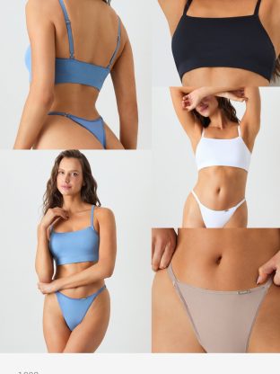 CONJUNTO DE MICROFIBRA CON ALGODÓN INTERNO Y LESS REGULABLE BRIGITTE - Cod 1602